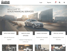 Tablet Screenshot of lexusfinancial.com
